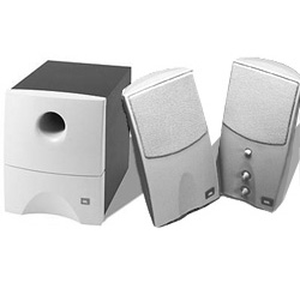 MEDIA DESIGN PLUS - Black - 3 inch Full Range Powered Speaker System - Hero